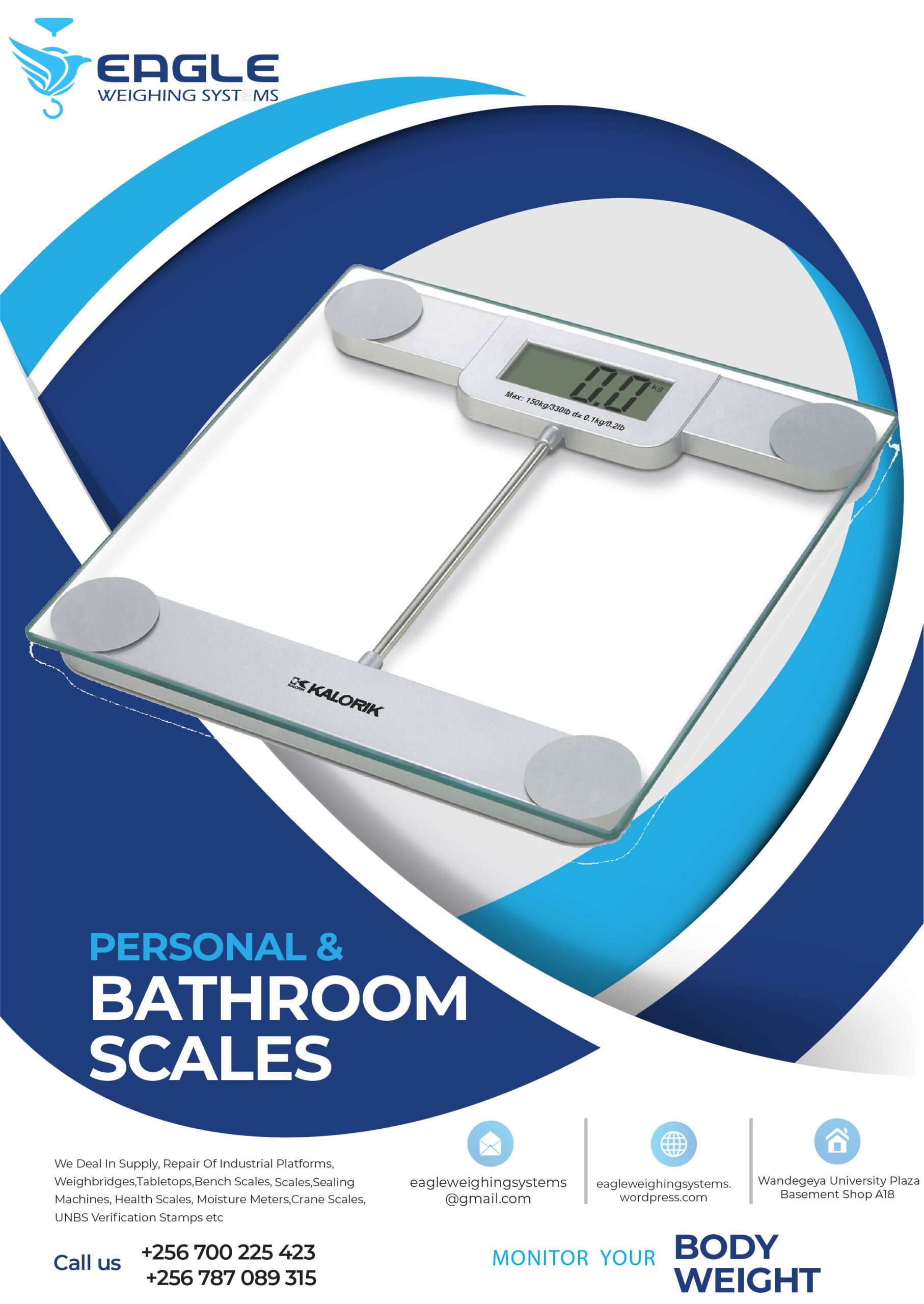 Bathroom Weighing Scales Equipment.