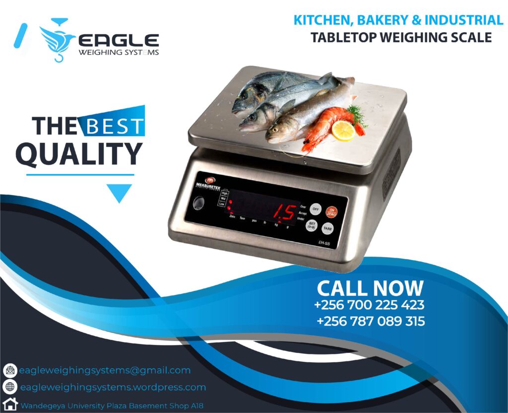 Tabletop Retail weighing scales.