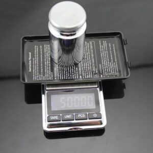 Experience precise mineral weighing with our compact professional mini scale