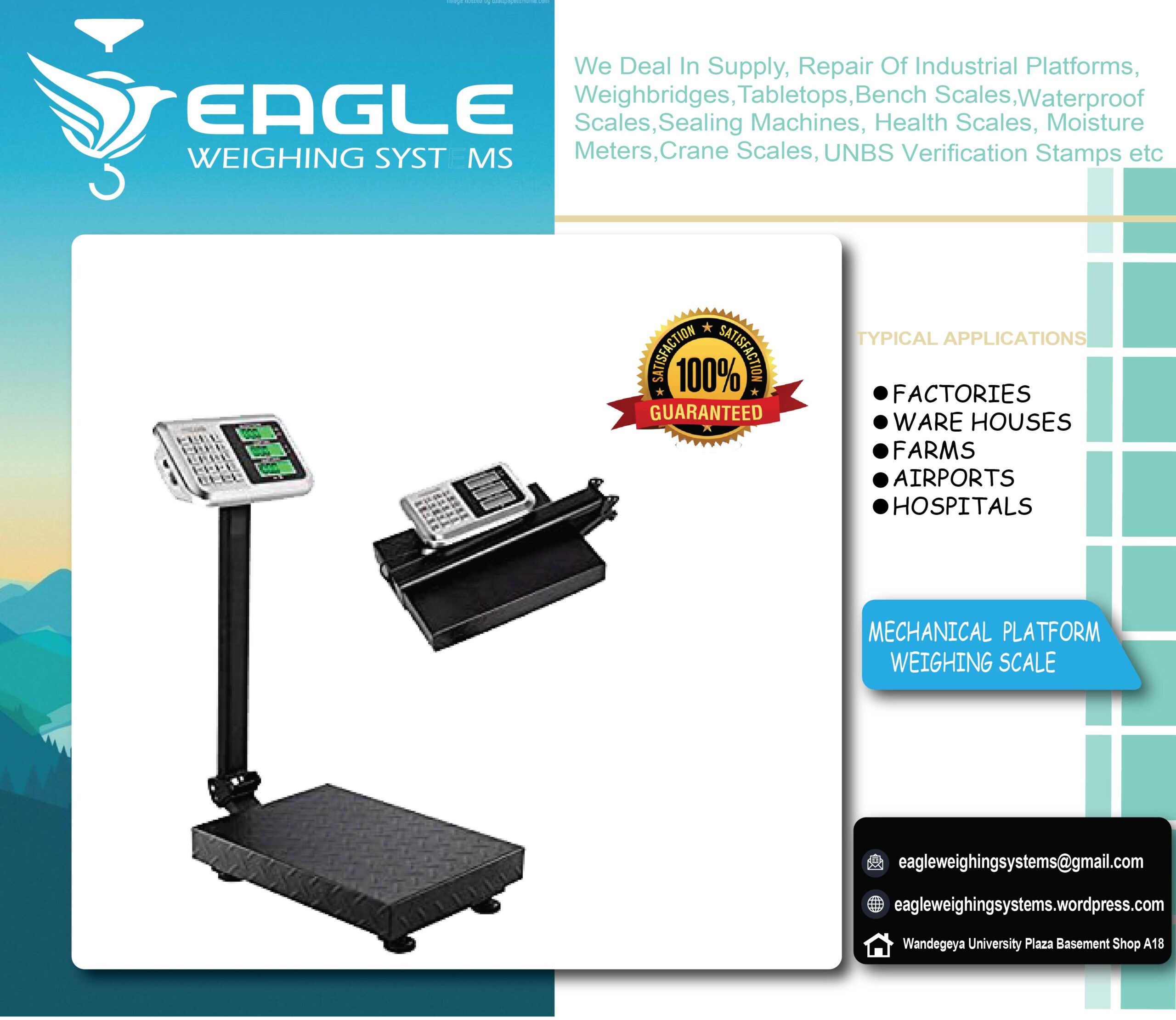 TCS system electronic bench weighing digital platform scales Uganda ...