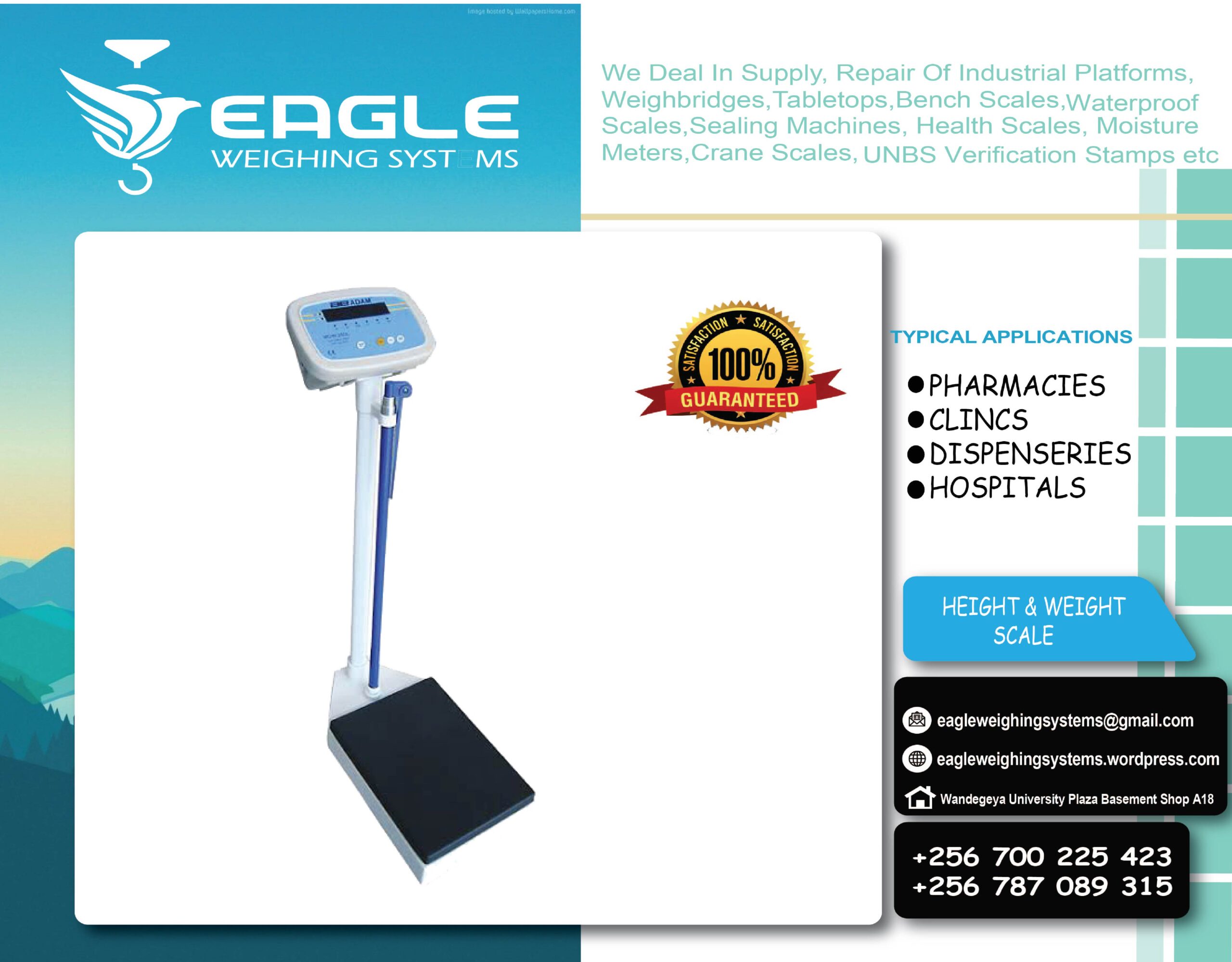 Multi-function Height and weight Scales.