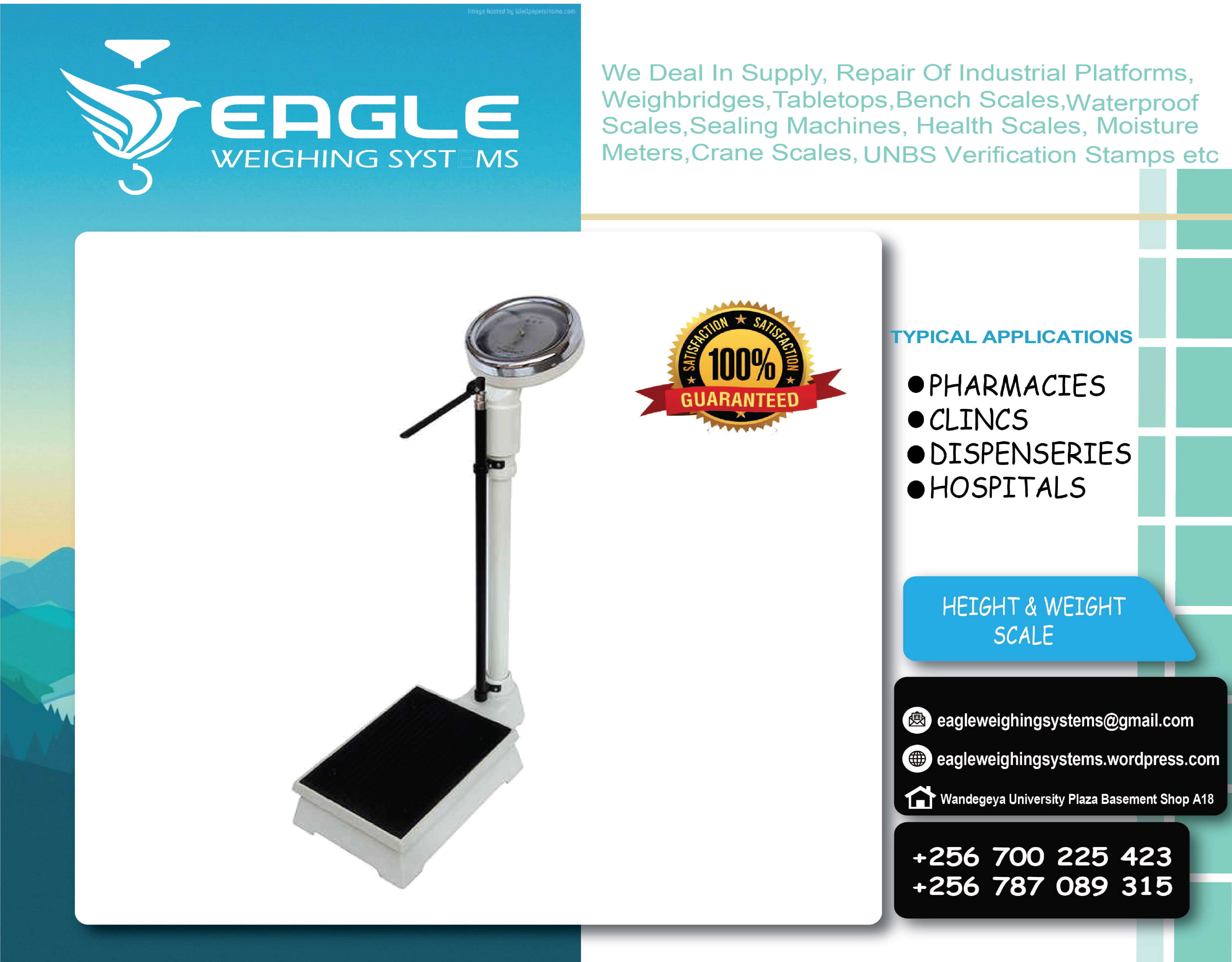 Accurate Height And Weight Scales.