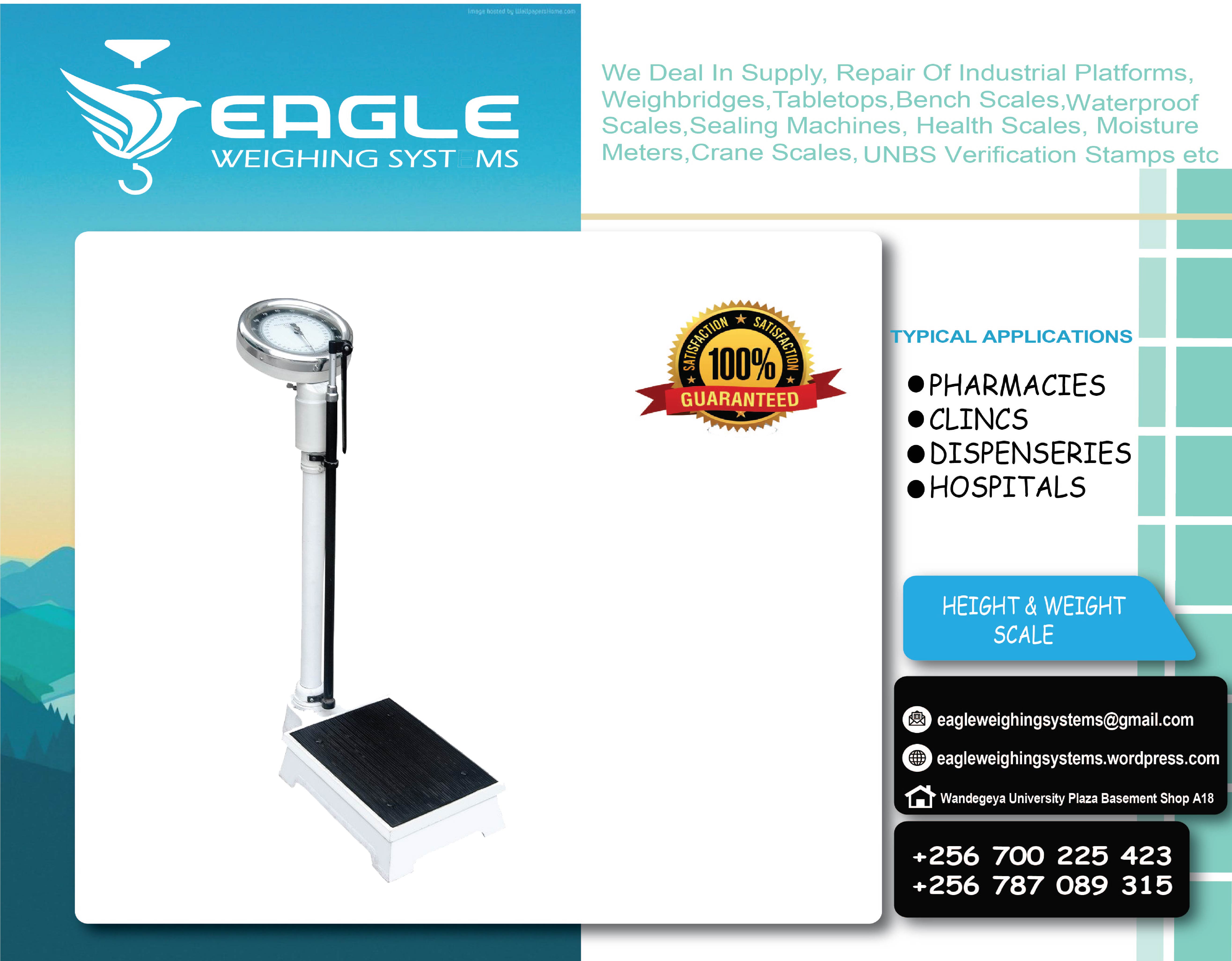 Height And Weight Scales Vendor.