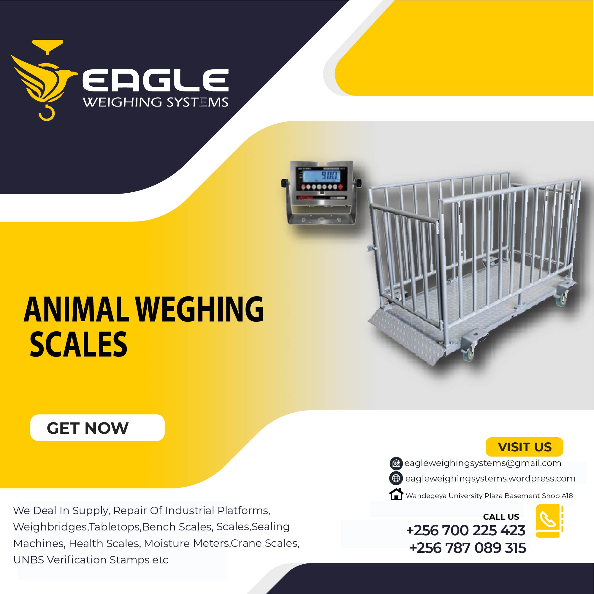 Electronic Cow Weighing Scales.