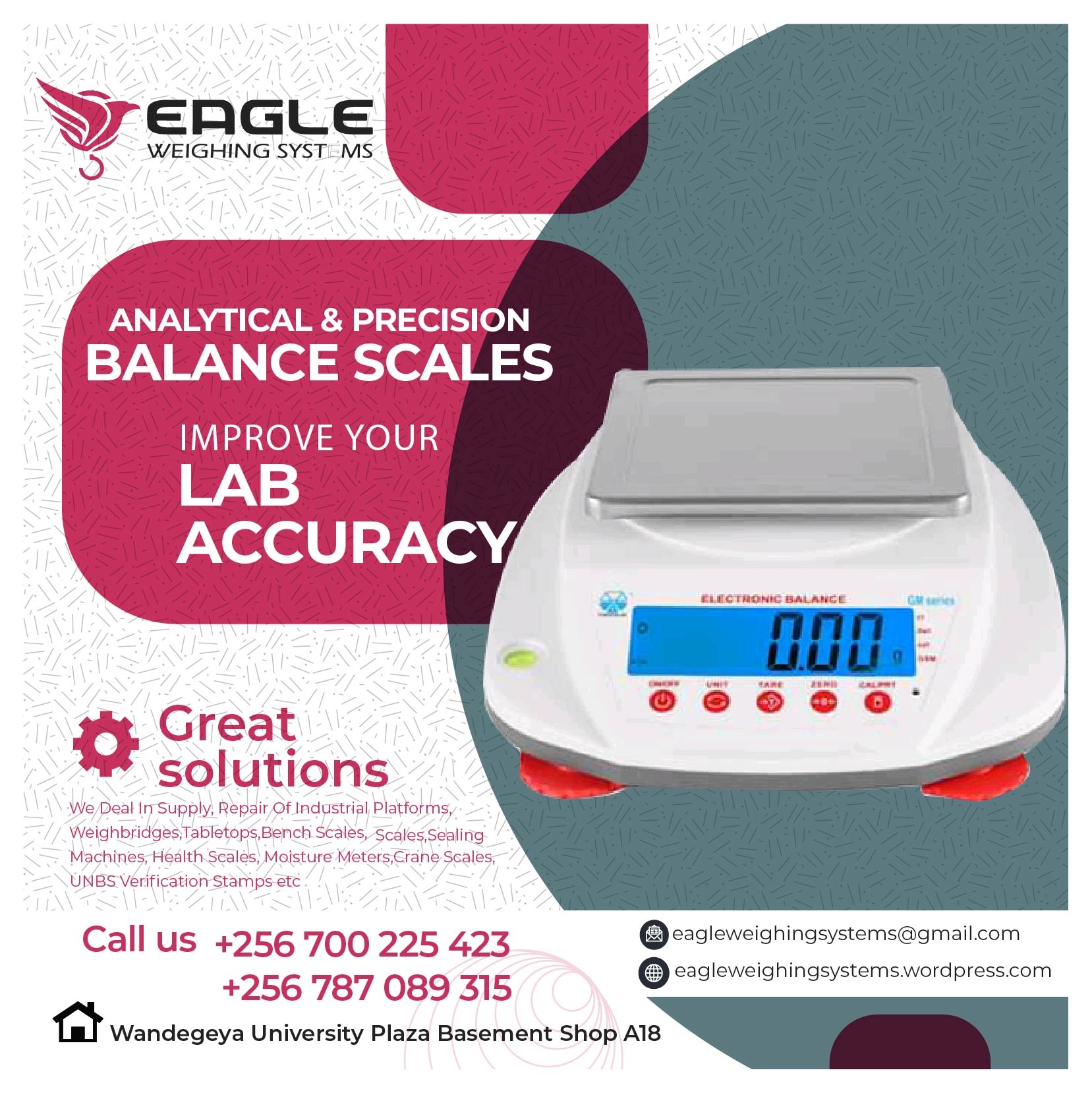 UNBS Certified Laboratory Scales.