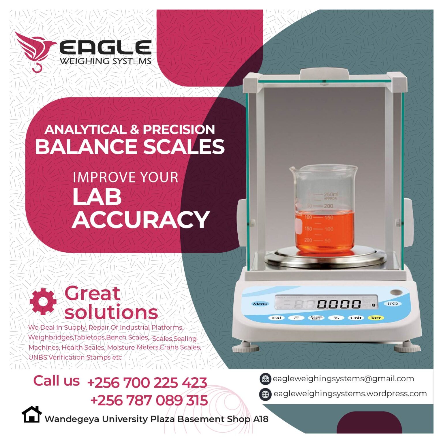 Laboratory Weighing Scales Supplier - Weighing Scales In Kampala
