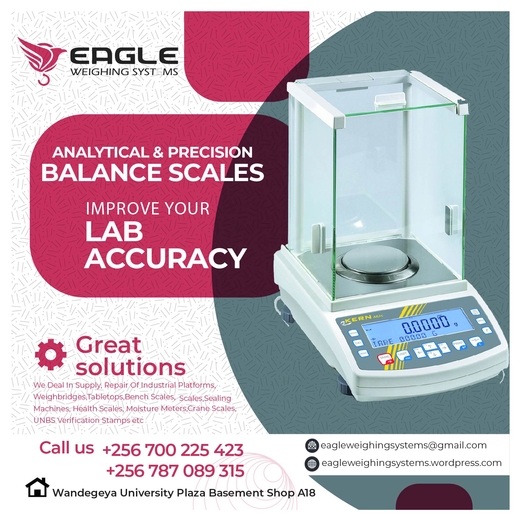 Waterproof Laboratory Weighing Scales.