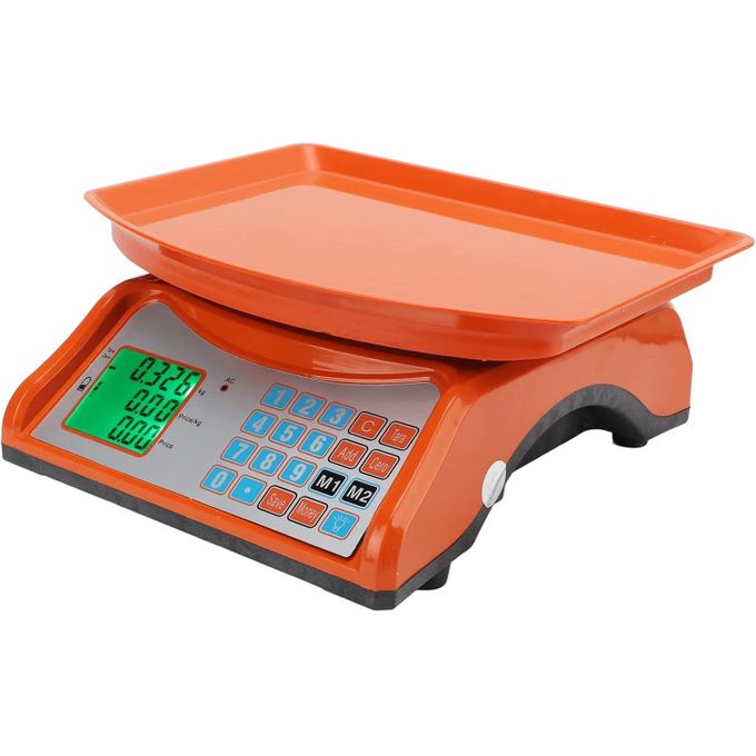 Premium Grade 30Kg Rechargeable Price Computing Table Top, Postal Weighing Scale - Orange Premium Grade 30Kg Rechargeable Price Computing Table Top, Postal Weighing Scale - Orange